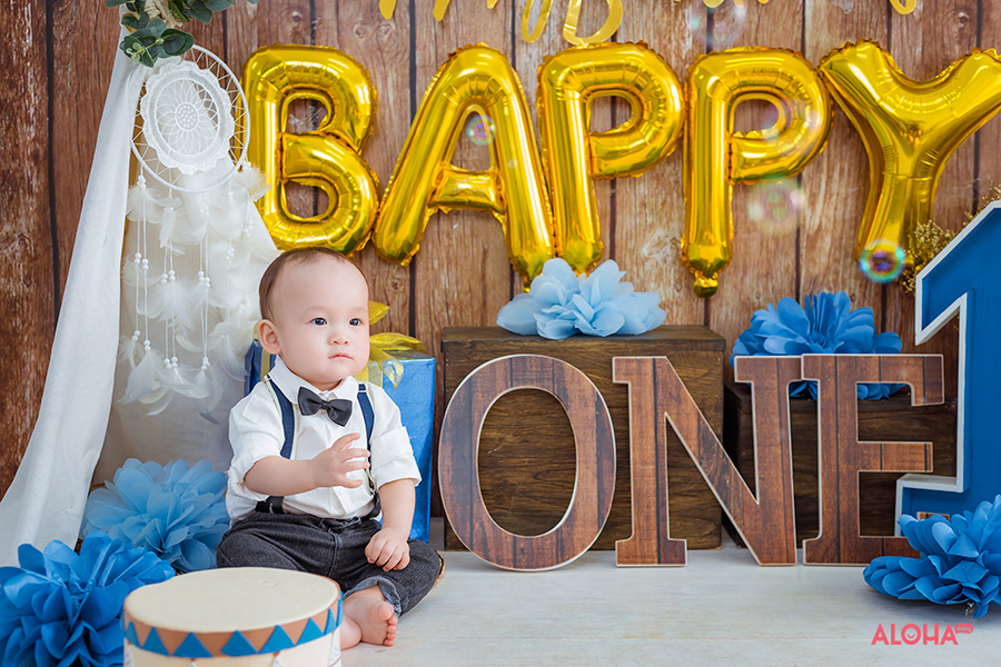 album ảnh bé kiệt sinh nhật 1 tuổi